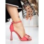 Sandale Dama cu Toc Subtire 5XKK15 ROSE | MEI