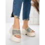 Papuci Dama cu Platforma 3AW286 WHITE | MEI