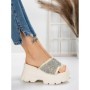 Papuci Dama cu Platforma 3AW286 WHITE | MEI