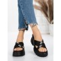 Papuci Dama cu Platforma 3AW321 BLACK | MEI