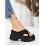 Papuci Dama cu Platforma 3AW321 BLACK | MEI