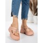 Papuci Dama cu Platforma 3AW321 PINK | MEI
