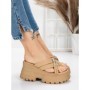 Papuci Dama cu Platforma 3AW321 APRICOT | MEI