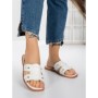 Papuci Dama cu Talpa Joasa 3AW307 WHITE | MEI