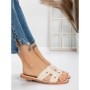 Papuci Dama cu Talpa Joasa 3AW307 BEIGE | MEI