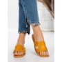 Papuci Dama cu Talpa Joasa 3AW307 YELLOW | MEI