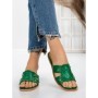 Papuci Dama cu Talpa Joasa 3AW307 GREEN | MEI
