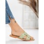 Papuci Dama cu Talpa Joasa 3AW307 CYAN | MEI
