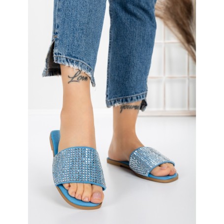 Papuci Dama cu Talpa Joasa 3AQ18 BLUE | MEI