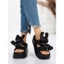 Papuci Dama cu Platforma 3WL229 BLACK | MEI