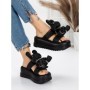 Papuci Dama cu Platforma 3WL229 BLACK | MEI