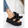 Papuci Dama cu Platforma 3WL229 BLACK | MEI