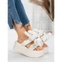 Papuci Dama cu Platforma 3WL229 WHITE | MEI