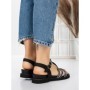Sandale Dama cu Talpa Joasa 3AW309 BLACK | MEI