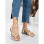Sandale Dama cu Talpa Joasa 3AW309 BEIGE | MEI