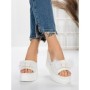 Papuci Dama cu Platforma 3AW326 WHITE | MEI