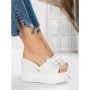 Papuci Dama cu Platforma 3AW326 WHITE | MEI