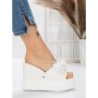 Papuci Dama cu Platforma 3AW326 WHITE | MEI