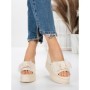 Papuci Dama cu Platforma 3AW326 BEIGE | MEI