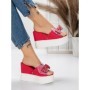 Papuci Dama cu Platforma 3AW326 RED | MEI