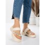Papuci Dama cu Talpa Joasa 3AW291 BEIGE | MEI