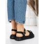 Sandale Dama cu Talpa Joasa 5WL23 BLACK | MEI