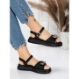 Sandale Dama cu Talpa Joasa 5WL23 BLACK | MEI