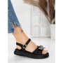 Sandale Dama cu Talpa Joasa 5WL23 BLACK | MEI