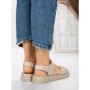 Sandale Dama cu Talpa Joasa 5XJ56 BEIGE | MEI