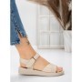 Sandale Dama cu Talpa Joasa 5XJ56 BEIGE | MEI