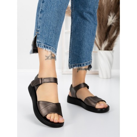 Sandale Dama cu Talpa Joasa 5XJ56 GUNCOLOR | MEI