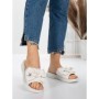 Papuci Dama cu Talpa Joasa 5XJ57 WHITE | MEI