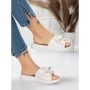 Papuci Dama cu Talpa Joasa 5XJ57 WHITE | MEI