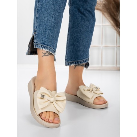 Papuci Dama cu Talpa Joasa 5XJ57 BEIGE | MEI