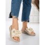 Papuci Dama cu Talpa Joasa 5XJ57 BEIGE | MEI