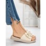 Papuci Dama cu Talpa Joasa 5XJ57 BEIGE | MEI