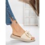 Papuci Dama cu Talpa Joasa 5XJ57 BEIGE | MEI