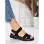 Sandale Dama cu Talpa Joasa 5XJ65 BLACK | MEI