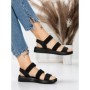 Sandale Dama cu Talpa Joasa 5XJ66 BLACK | MEI