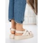 Sandale Dama cu Talpa Joasa 5H17 BEIGE | MEI