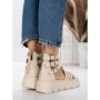 Sandale Dama cu Platforma 5HXS16 BEIGE | MEI