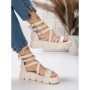 Sandale Dama cu Platforma 5HXS16 BEIGE | MEI