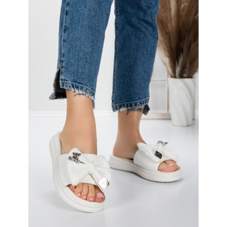 Papuci Dama cu Talpa Joasa 5WL21 WHITE | MEI