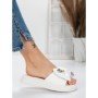 Papuci Dama cu Talpa Joasa 5WL21 WHITE | MEI