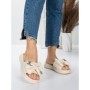 Papuci Dama cu Talpa Joasa 5WL21 BEIGE | MEI