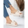Papuci Dama cu Talpa Joasa 5WL21 BEIGE | MEI