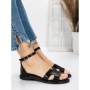 Sandale Dama cu Talpa Joasa 5PT6 BLACK | MEI