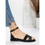 Sandale Dama cu Talpa Joasa 5PT6 BLACK | MEI
