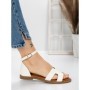 Sandale Dama cu Talpa Joasa 5PT6 WHITE | MEI
