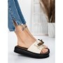 Papuci Dama cu Talpa Joasa 3AW310 BEIGE | MEI